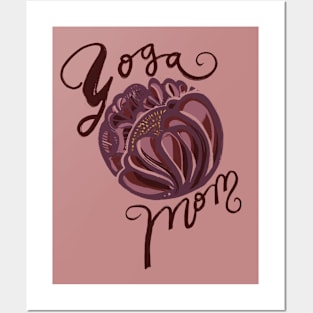 Yoga Mom Lotus Posters and Art